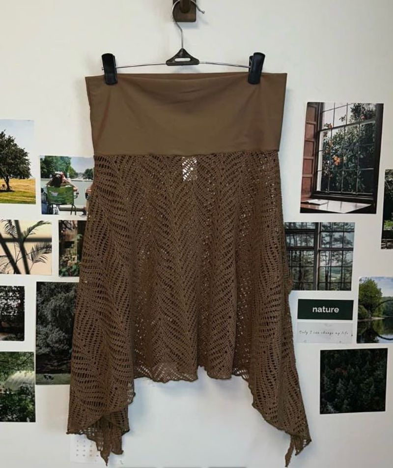 Y2K net skirt