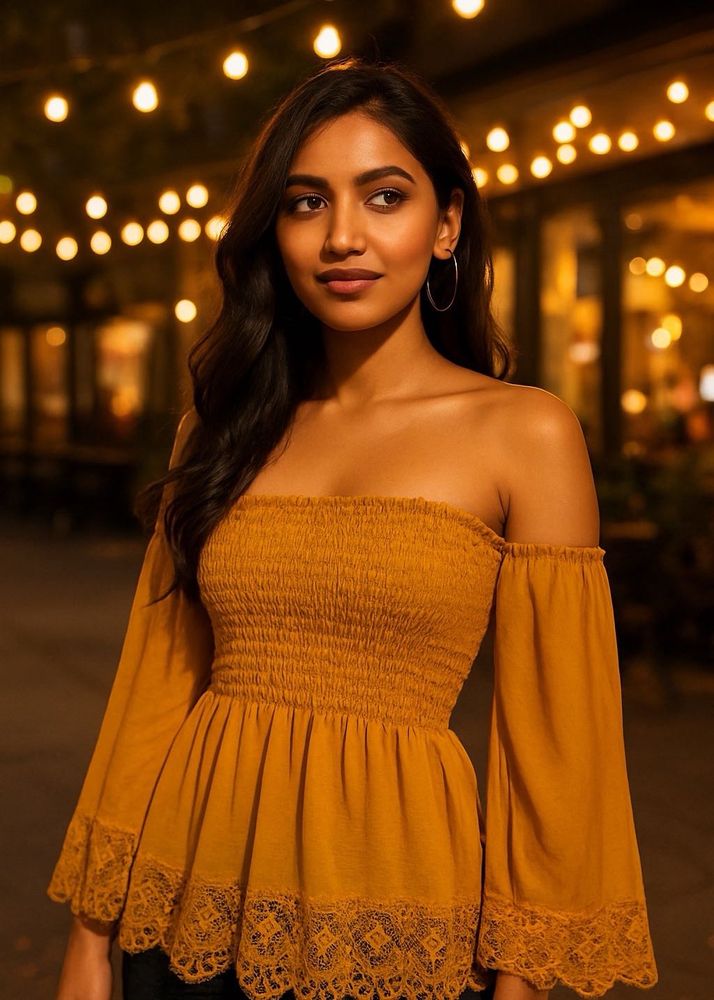🌼 Mustard Magic – The Perfect Party Top 🌼