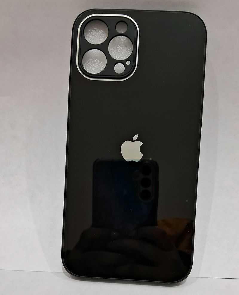 Iphone 12 Pro Max Black Glass Cover