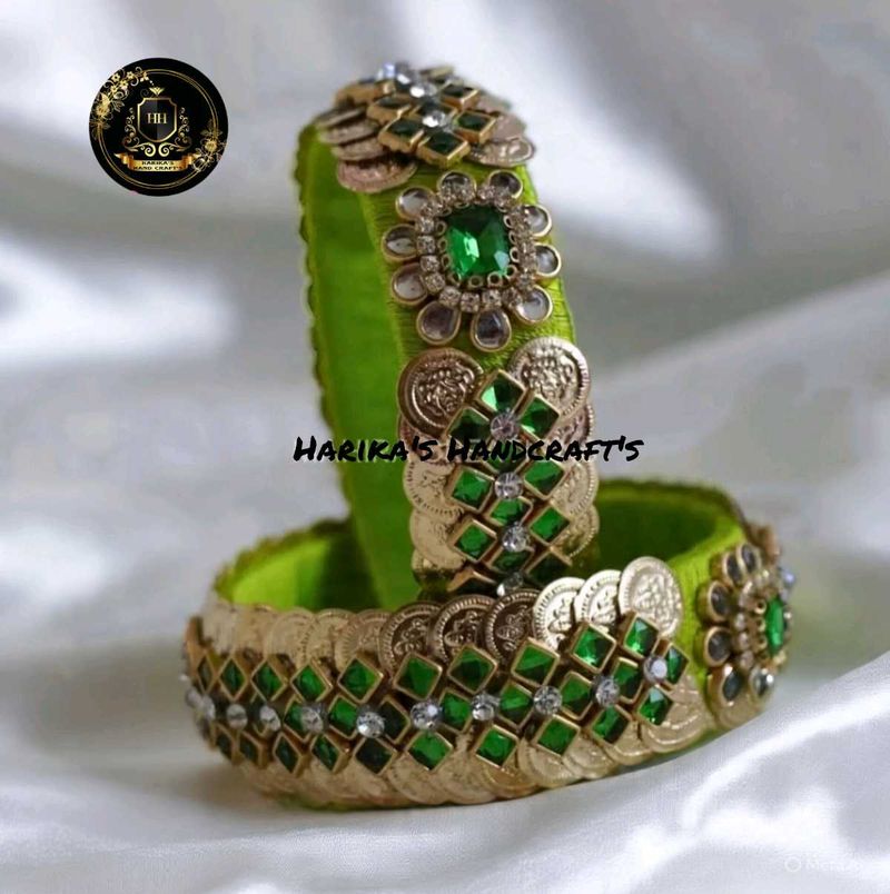 Beautiful silk thread Bangle Set