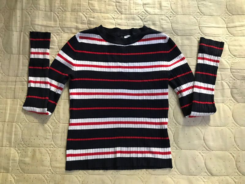H&amp;M Divided Ribbed Top Bust 34