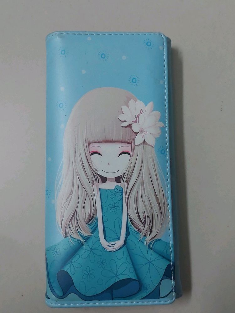 Brand New Blue Pretty Girl Wallet