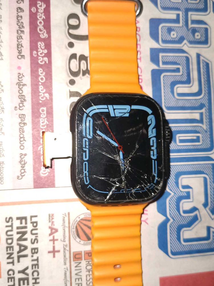 S8 Watch Ultra 4G Sim + Touch Cracked