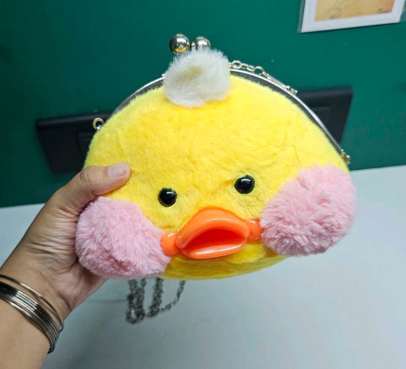 Duck Plush Sling Bag