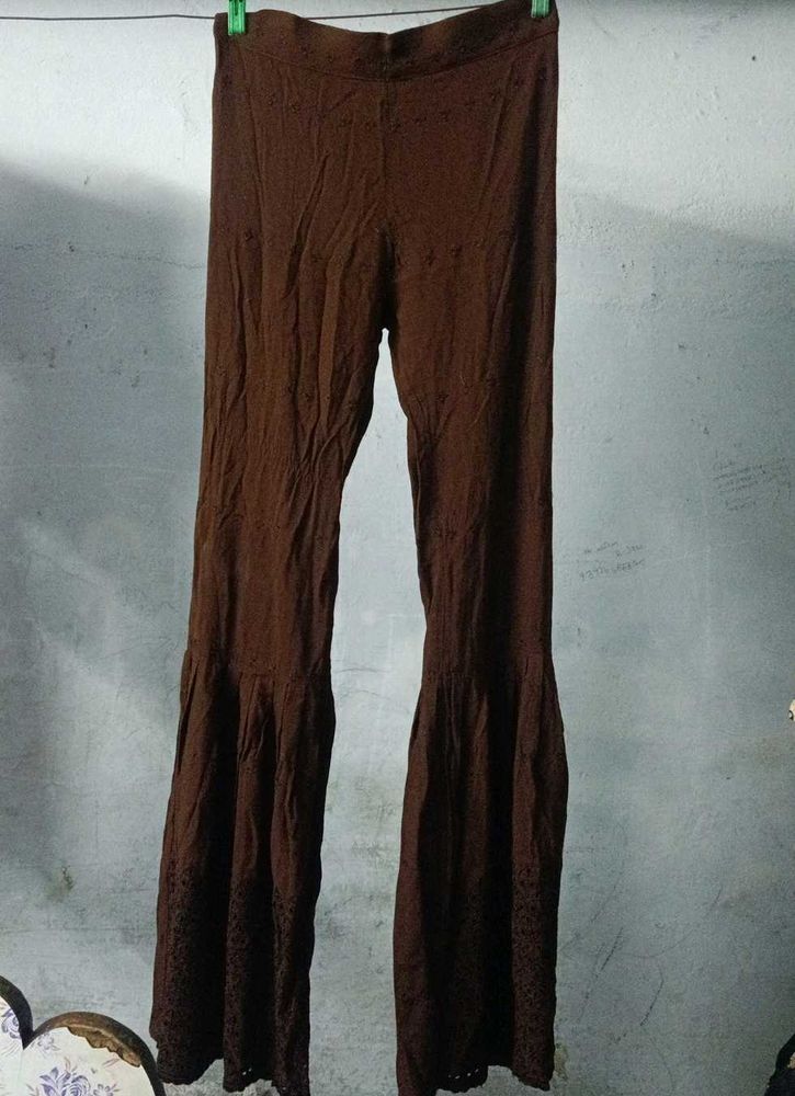 coffee brown gharara pant