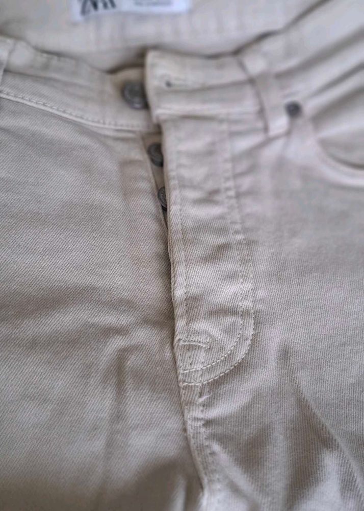 Zara Beige Jeans