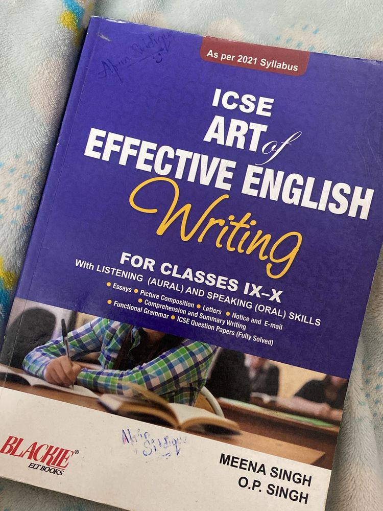ICSE ART EFFECTIVE ENGLISH WRITING FOR CLASS IX-X