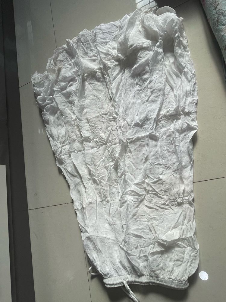 White Full Length Skirt
