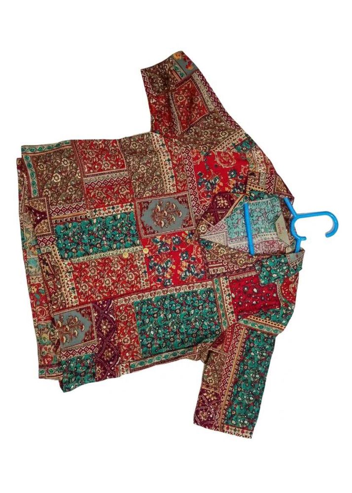 Patchwork Print Top (size S)