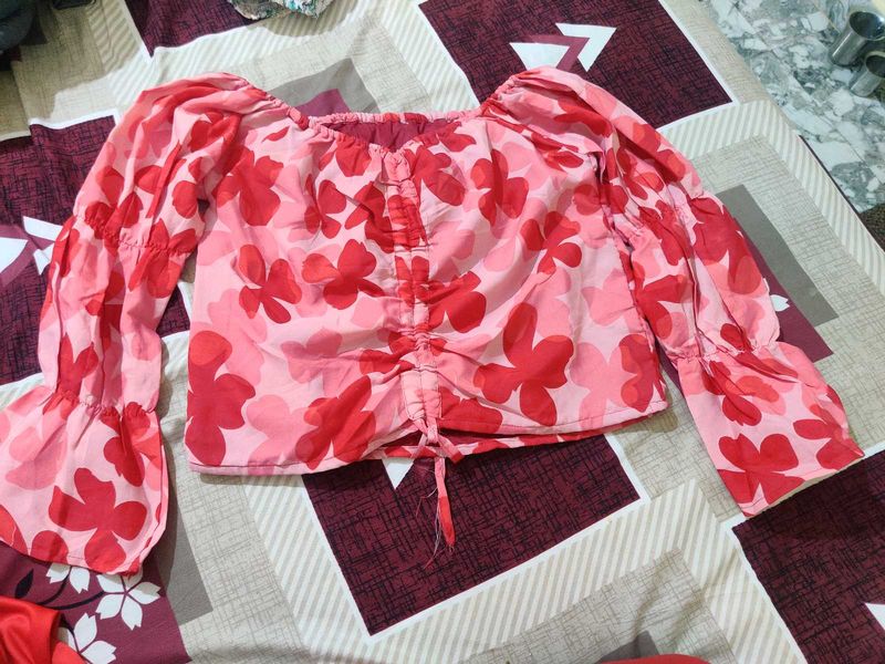 Floral Off-Shoulder top