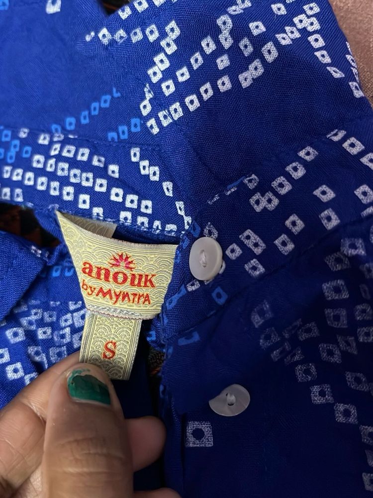 Blue Printed Shirt