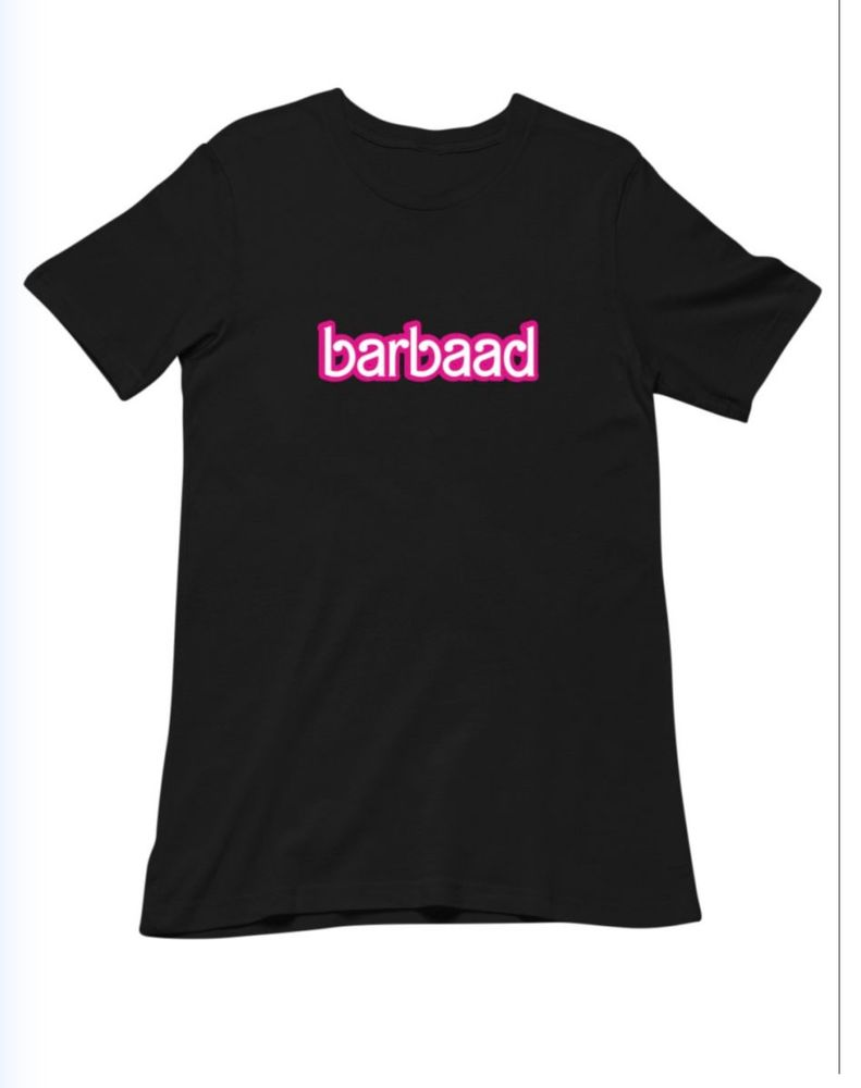 Black Barbie Font Barbaad Tshirt