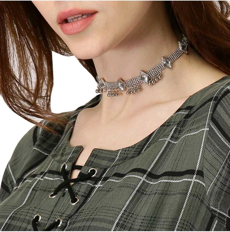 Women Checkered Straight Kurta