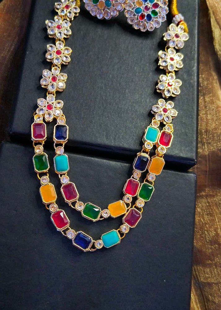 Multicolour Partywear Jewellery Set