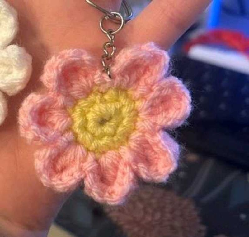 Pink Flower Charm