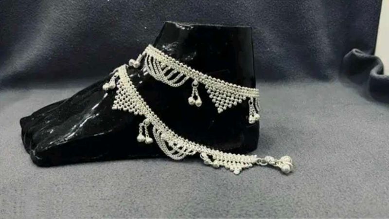 Silver Anklet Set