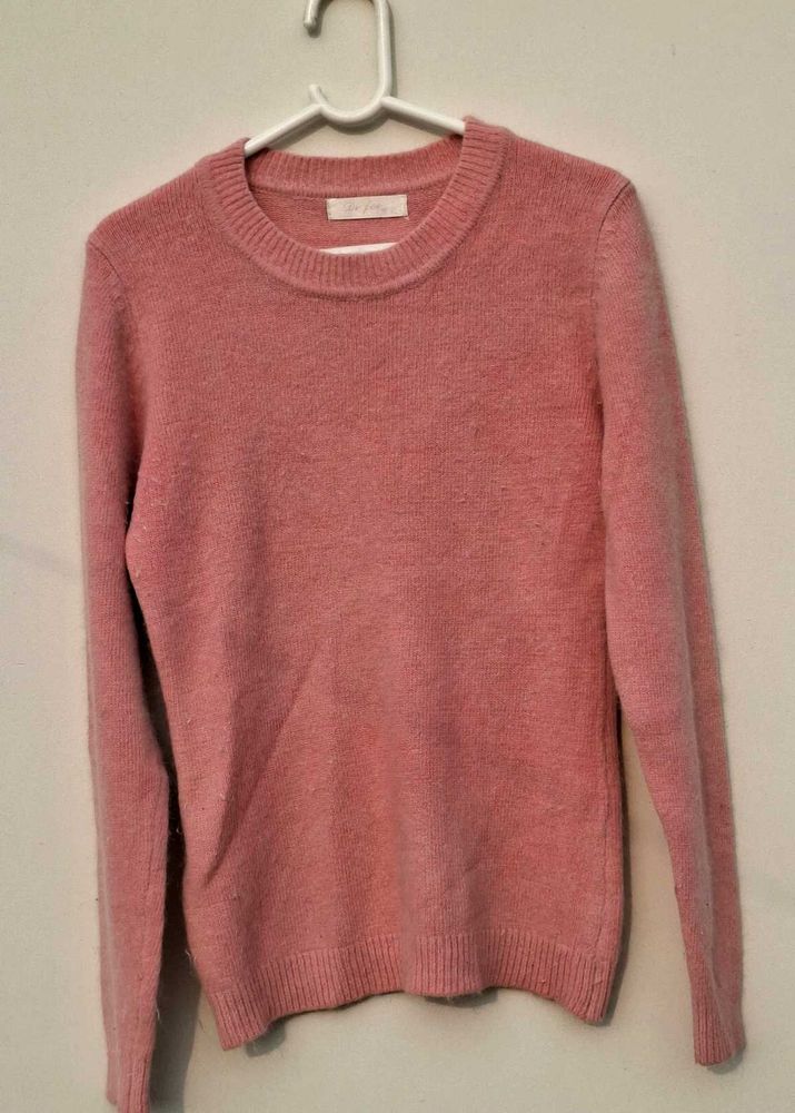 Pink Crew Neck Sweater