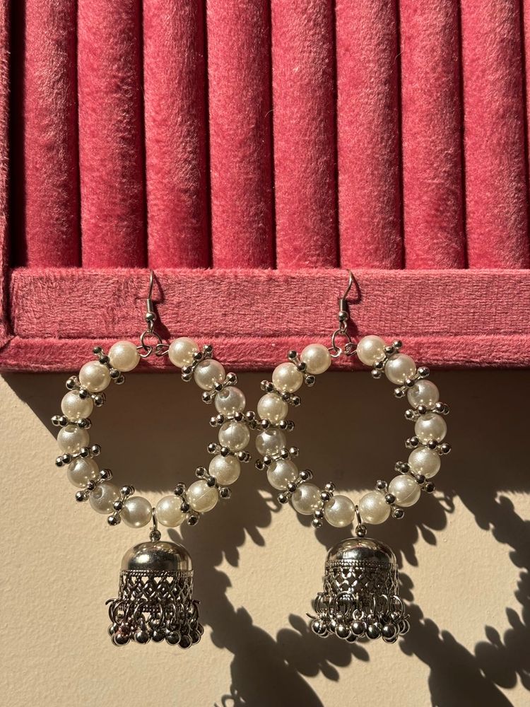Pearl Jhumka Earrings
