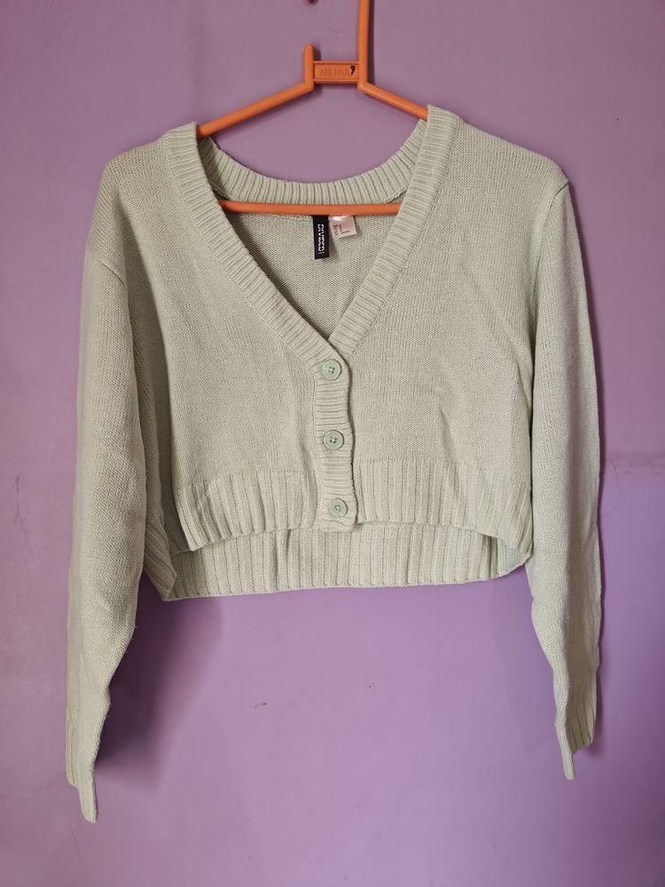 Cute Mint Green Cardigan