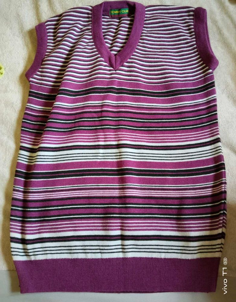 Pack Of 3 Striped Knit Vests