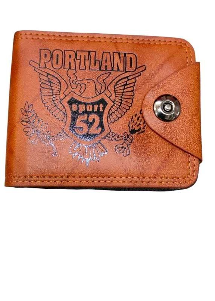 Zipper Wallet With Button