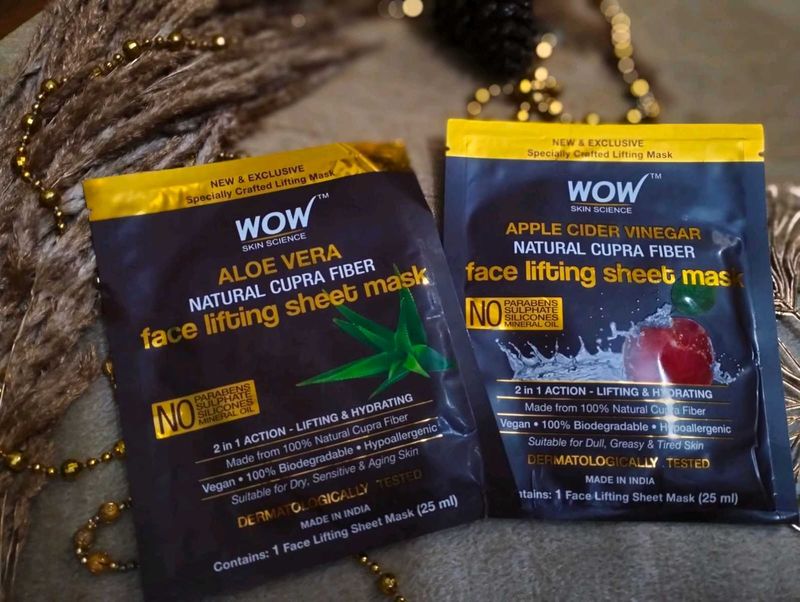 ✨ WOW Face Lifting Sheet Masks Combo ✨