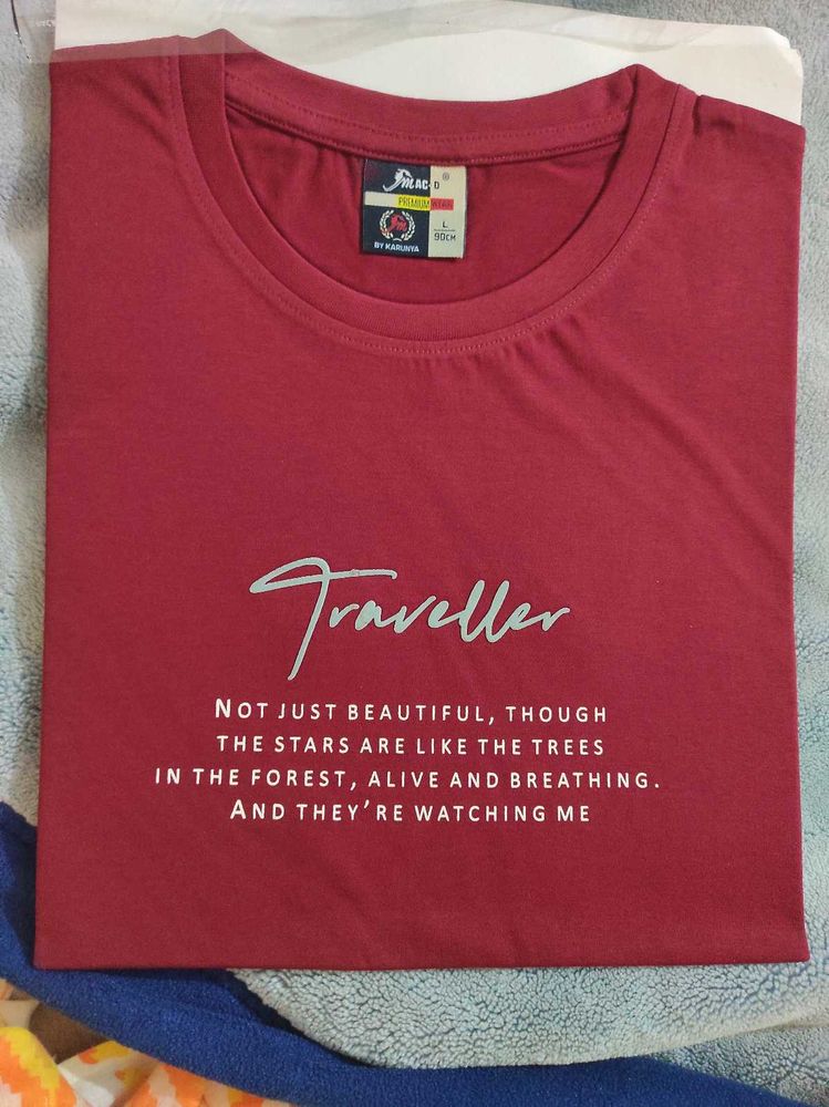 Maroon &#34;Traveller&#34; T-Shirt