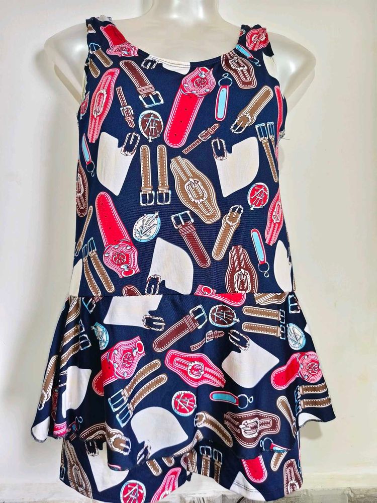 🎄Buy 1, Get 1 Free🎁Belt Print Mini Dress