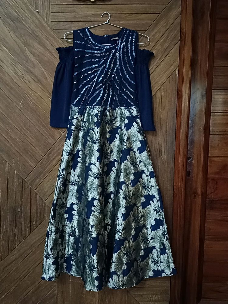 Beautiful Blue Gown For Wedding