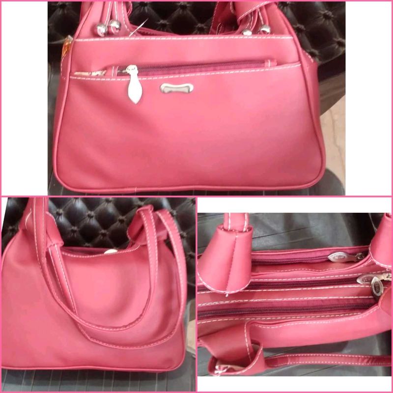 Rose Pink Colour Handbag