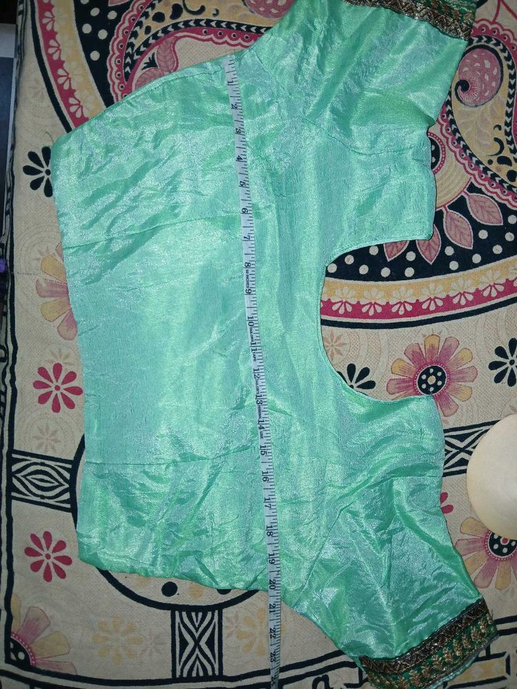 Mint Green Sari Blouse