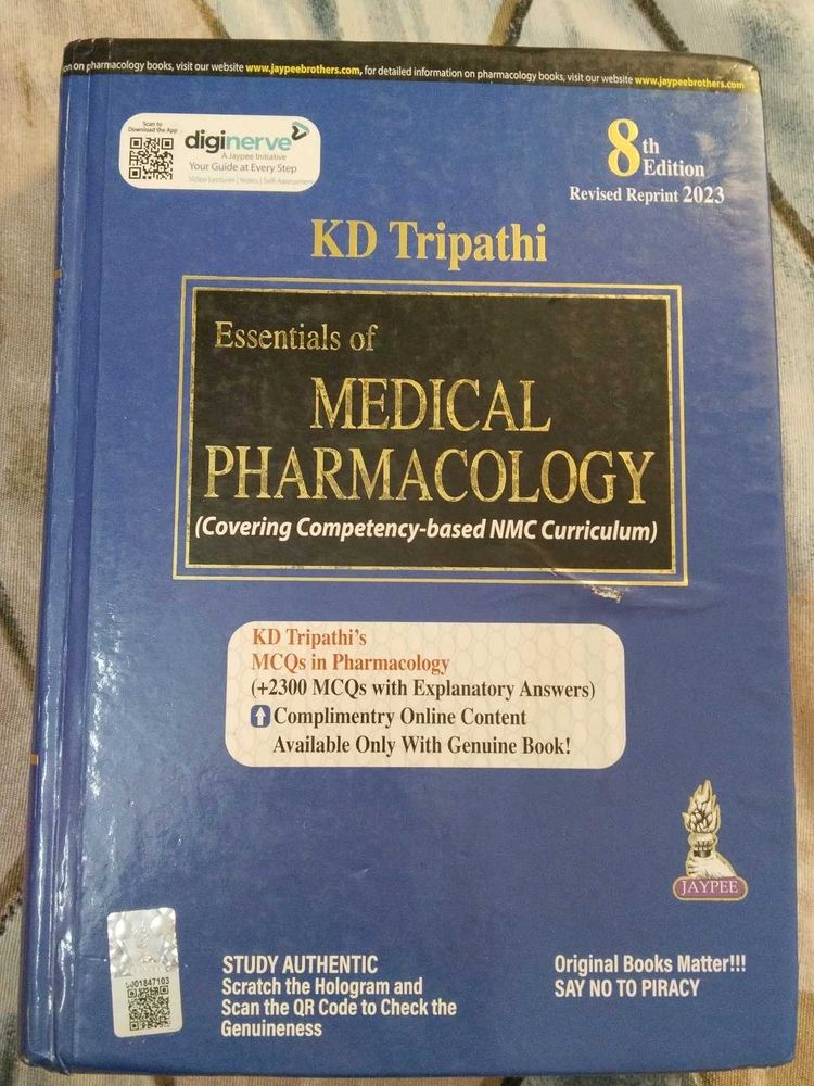 KDT Pharmacology KD Tripathi