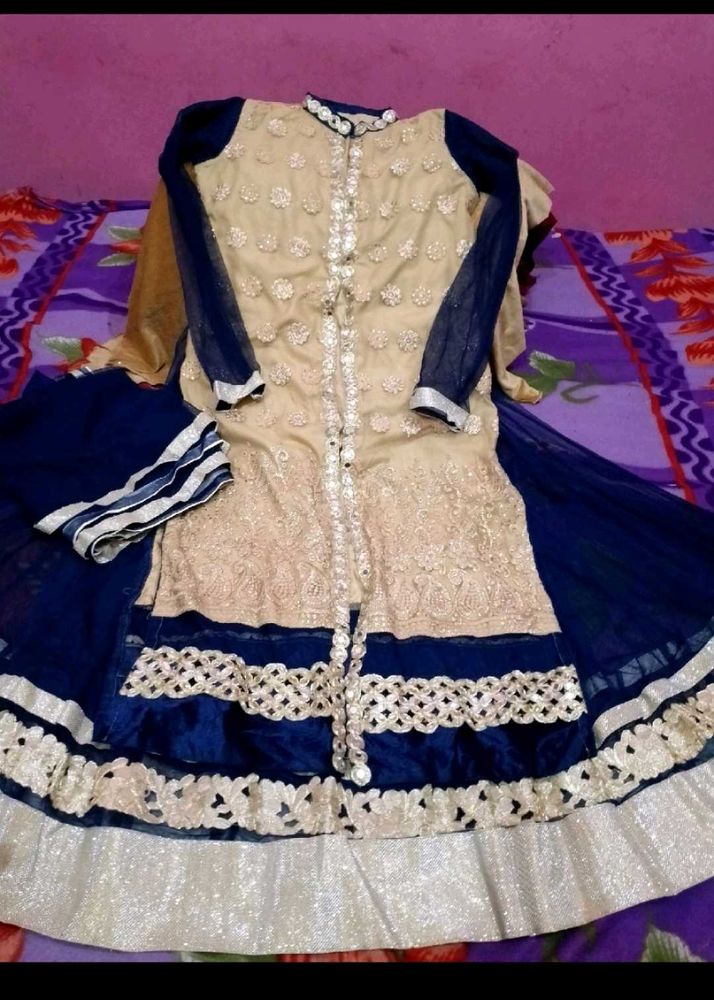 Elegant Embroidered Anarkali Dress