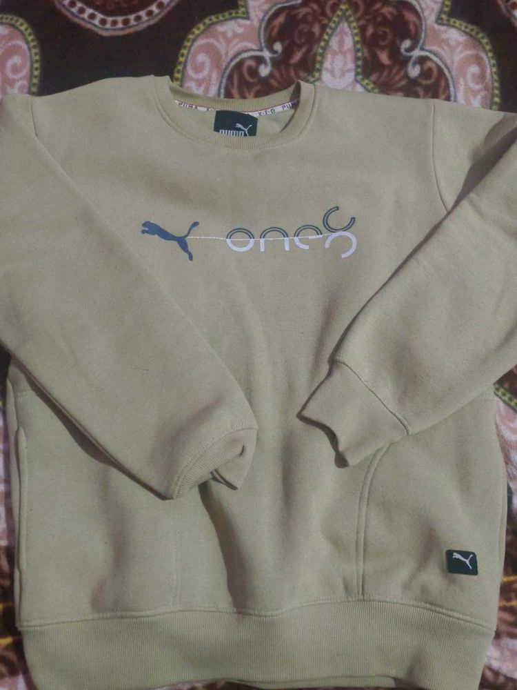 Puma Beige Pullover Sweatshirt