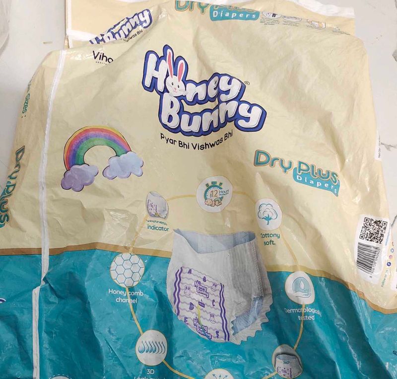xl size 50 peice Hunny bunny  Baby Diapers