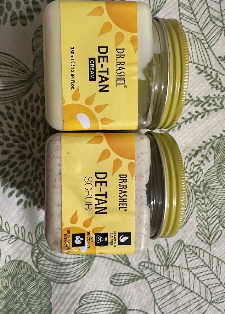 combo of Dr. rashel detan cream and scrub