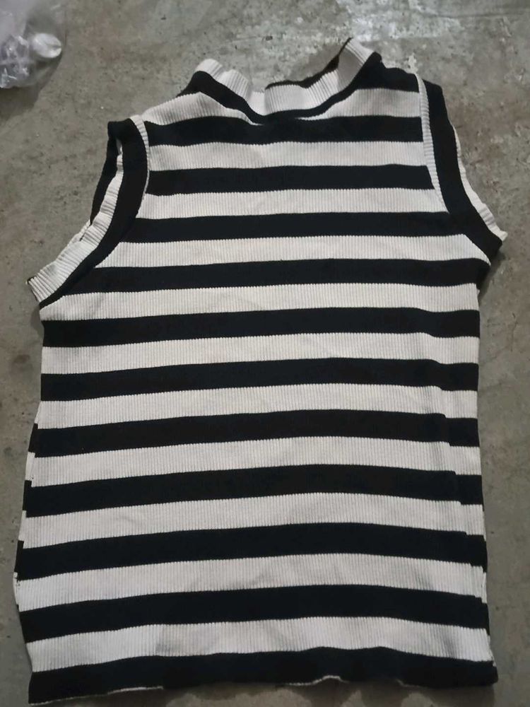 Striped Sleeveless Tank Top