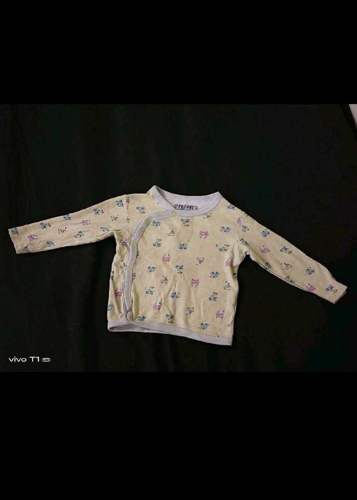 Frendz Yellow Night Wear Top For Kids