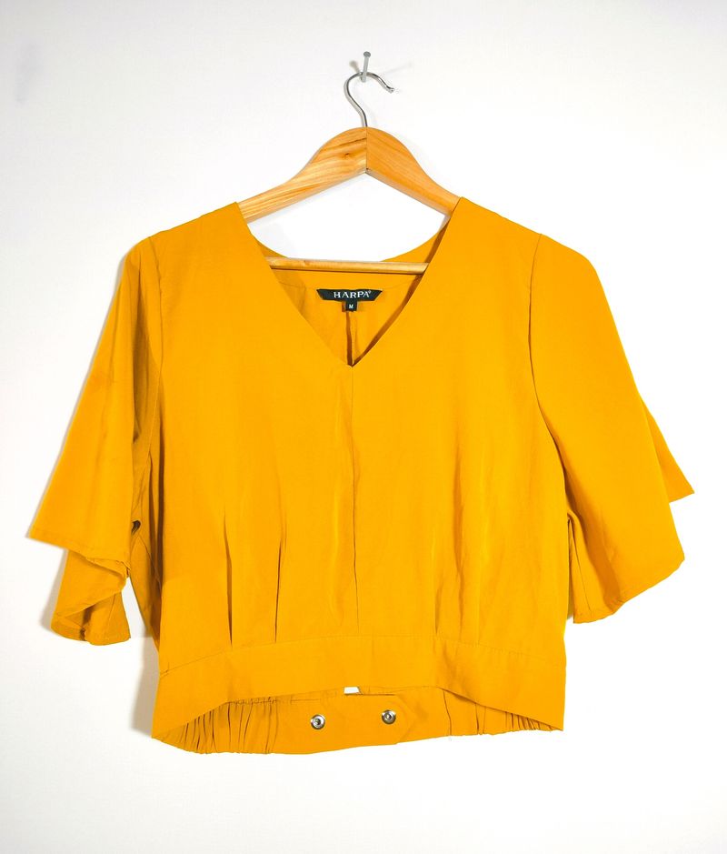 Mustard Crop Tops (Women&#39;s)