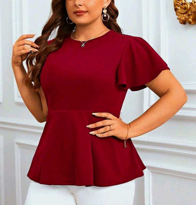 Pinterest inspired Maroon Red Top