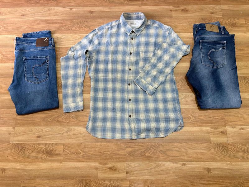 Men&#39;s Shirt &amp; Jeans Set
