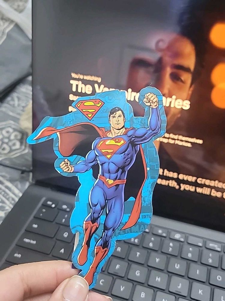 Superman bookmark and tag