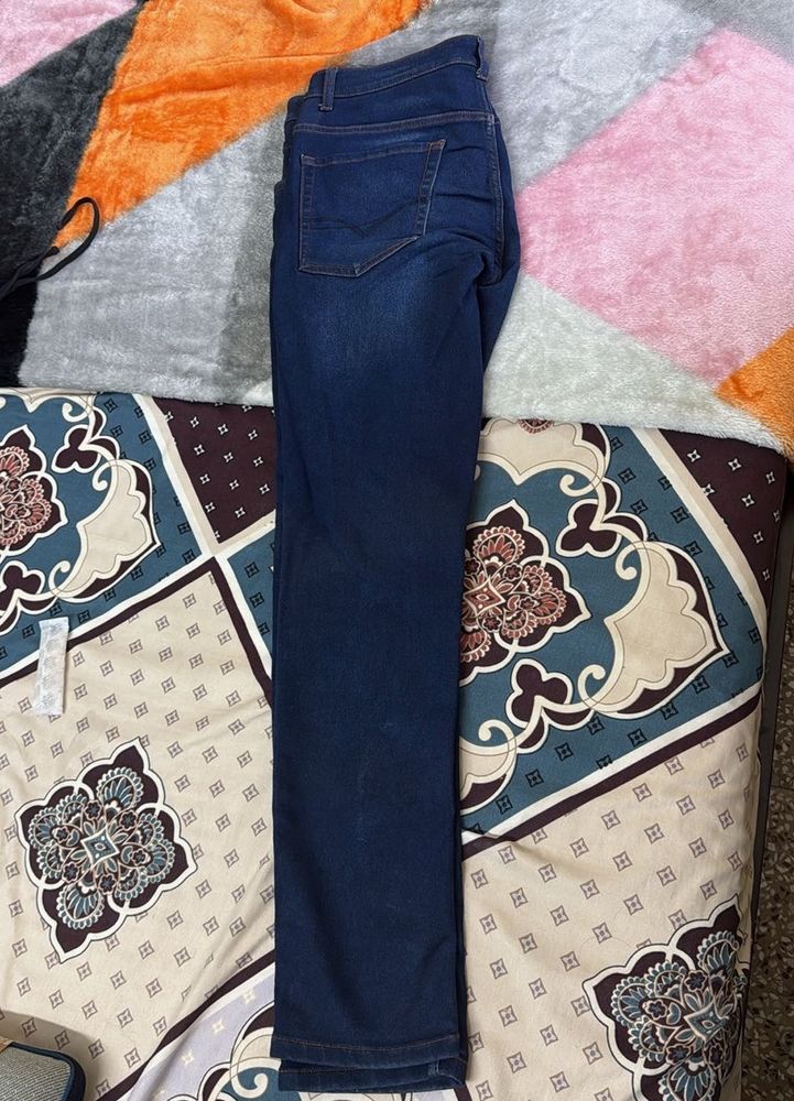 Dark Blue Denim Jeans