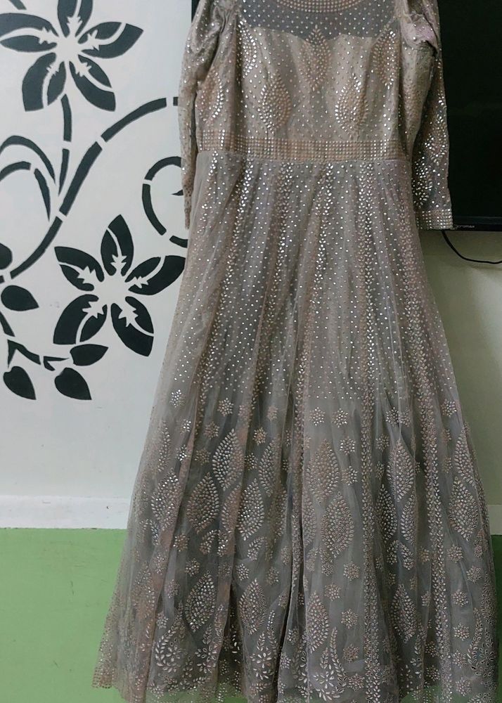Silver Grey Gwon Duppata