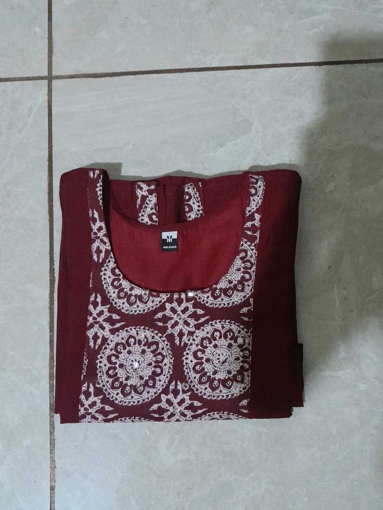 Elegant Maroon Kurta