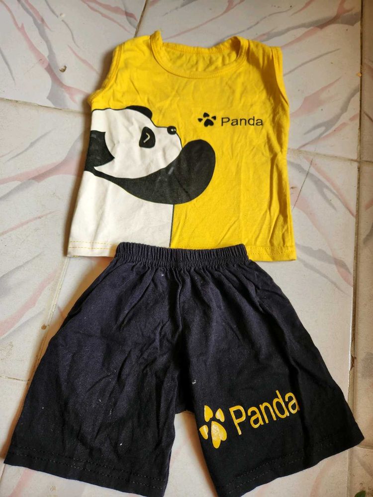 Panda Print Kids Outfit