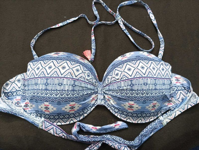 Patterned Bikini Top 🖤