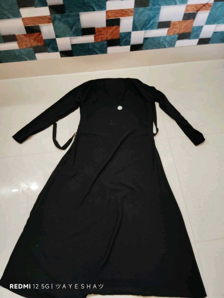 Elegant Black Abaya Dress