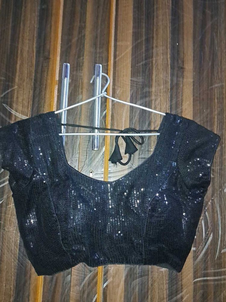 Sparkling Black Blouse