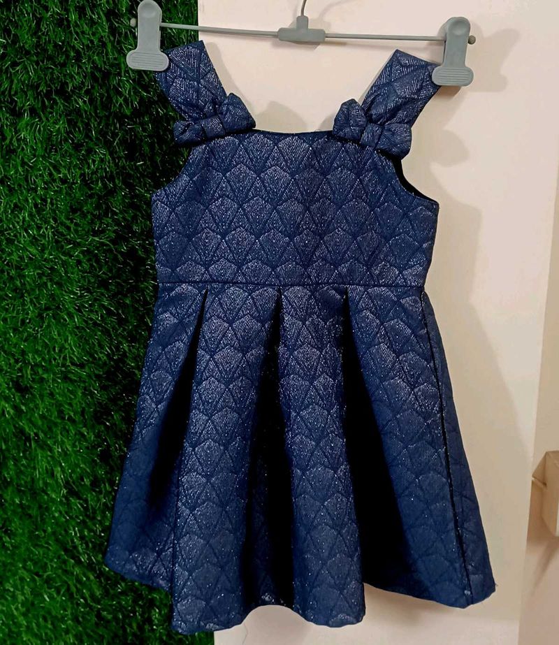Sparkly Navy Blue Party Dress